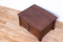 Load image into Gallery viewer, Handmade Solid Wood Silverware Chest, Classic Dinnerware Storage, Tabletop Flatware Box, Traditional Kitchen or Dining Room Furniture with Lined Drawers. Available in Cherry, Walnut or Antique/Reclaimed Chestnut with Custom Engraving Option.